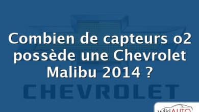 Combien de capteurs o2 possède une Chevrolet Malibu 2014 ?